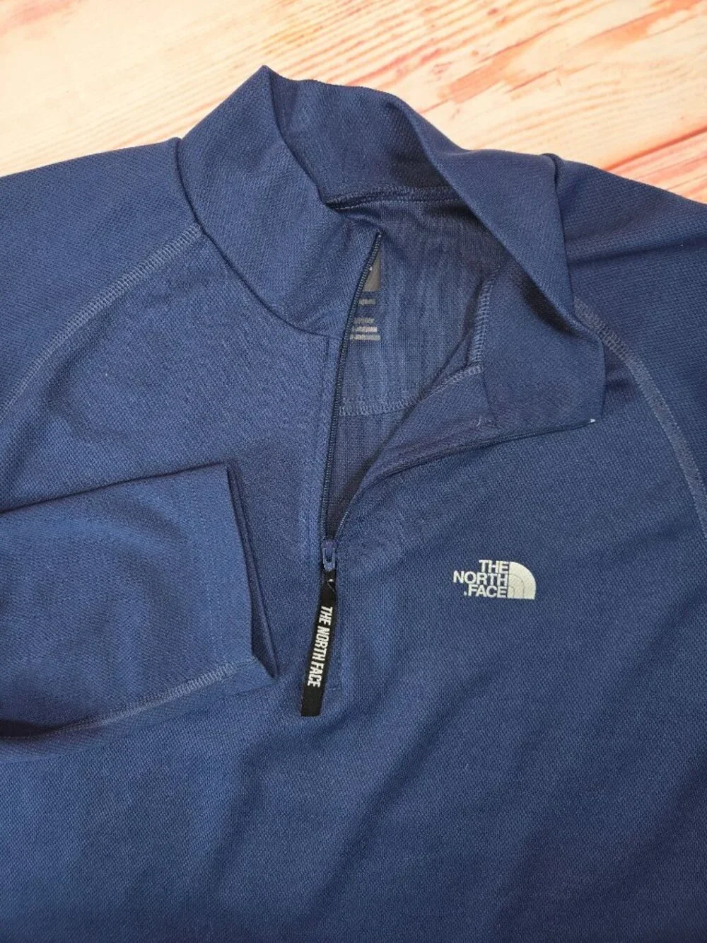 The North Face Blue Half-Zip Pullover Size Medium